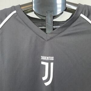 Juventus Soccer Jersey Mens Large Black White Athletic Shirt Logo